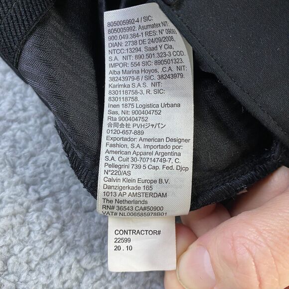 Calvin Klein Men's Straight Fit Jeans Black Size 40x30 Pre-Owned - Picture 13 of 16